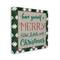 Stupell Industries Merry Little Christmas Plaid Holiday Canvas Wall Art